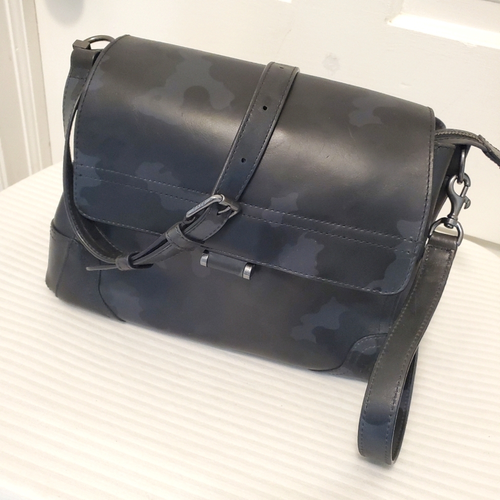 FRYE Camo Charlie Flap Leather Crossbody/Shoulder Bag